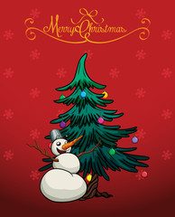 Fototapeta na wymiar Christmas card poster banner