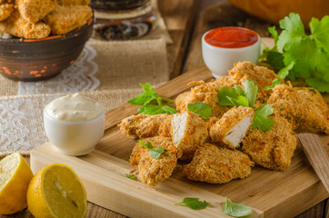 Chicken popcorn with garlic