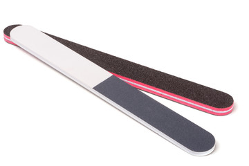 two nail file isolated on a white background