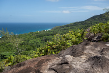 Silhouette Island, Seychelles, Jungle Hike, rocks
