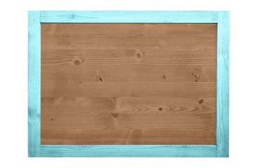 Wood frame for decorative text and image. Vintage color.