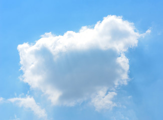 Fototapeta premium White cloud in the blue sky