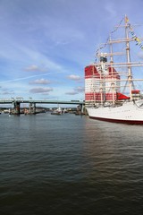 Götaälvbron bridge and Lilla Bommen in Gothenburg, Sweden Scandinavia 
