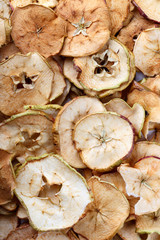 Homemade apple chips.