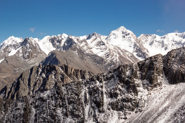 Panorama ridge of Tien Shan, Asia, Kyrgyzstan