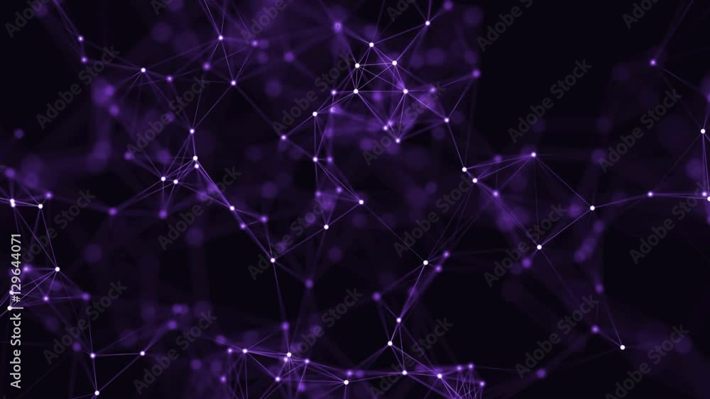 Poster abstract loop color geometrical background with lines and dots