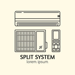 House Heating Logo Template