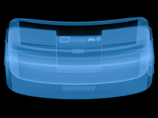 x ray vr headset isolated on black