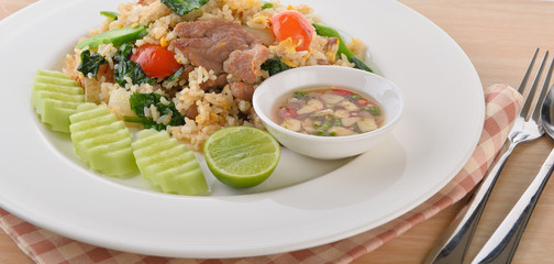 fried pork rice