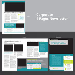 newletter or bifold brochure template