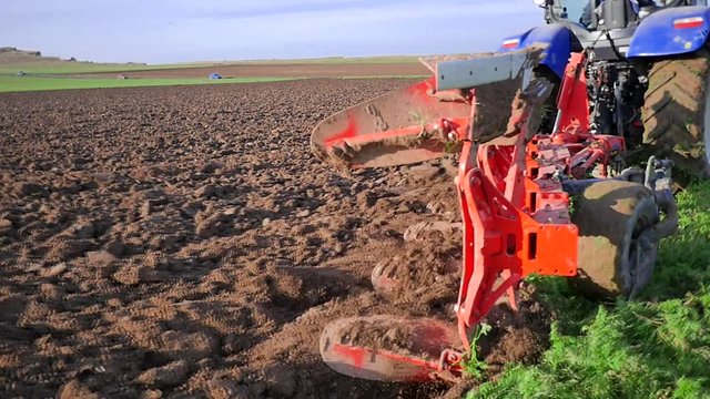 labours en gros plan slow motion