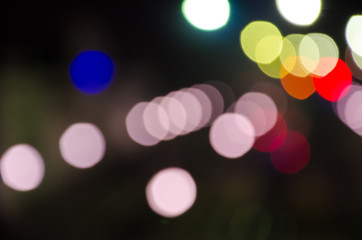 Night lights of big city, bokeh as a background