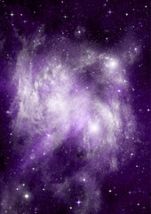 galaxy in a free space