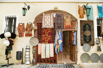  Souvenir shop in Icheri Sheher (Old Town) of Baku, Azerbaijan.