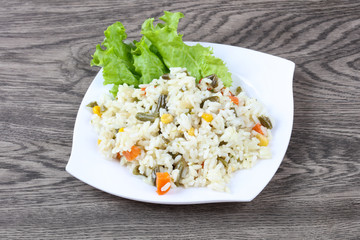 Rice with vegetables
