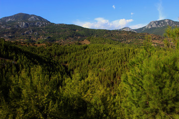 Fototapeta na wymiar View at the Mountains around Alanya, Turkey