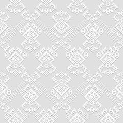Vintage seamless pattern.Ethnic geometric motif. Vector illustration