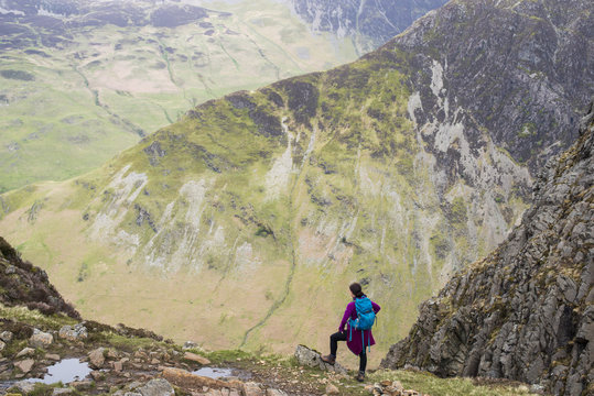 The view from near the top of Haystacks near Buttermere in The Lake District, Lake District National Park, Cumbria