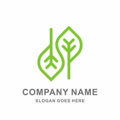 Infinity Organic Green Leaf Nature Farm Vegetables Agriculture Business Company Stock Vector Logo Design Template