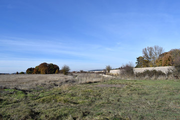 Obraz premium Paisajes montañosos con caminos. 