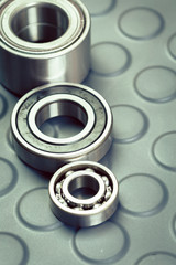 Set of steel ball bearings
