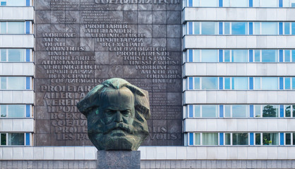 Chemnitzer Karl Marx - obrazy, fototapety, plakaty