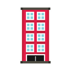 Private residential cottage house flat icon