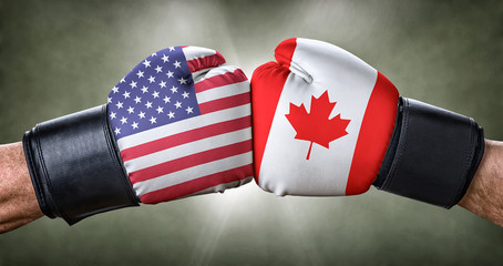 Boxkampf - USA gegen Kanada