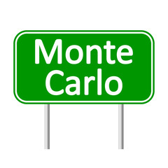 Monte-Carlo road sign.