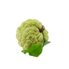 Obraz premium custard apple isolated on white background.