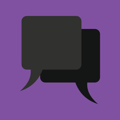Naklejka premium Retro converse speech bubble vector icon