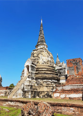 Fototapeta premium part of Wat Phra Sri Sanphet in the Ayutthaya Historical Park.