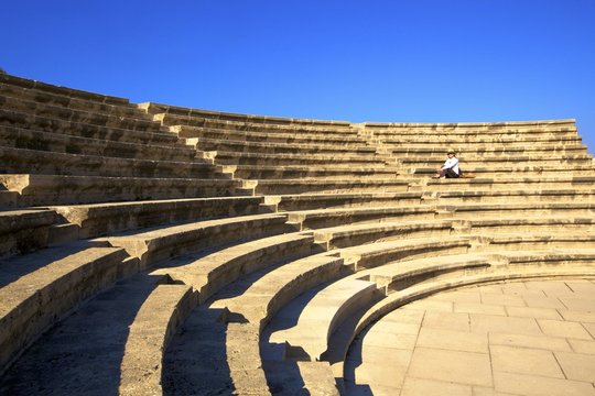 Roman Odeon, Kato Paphos Archaeological Park, Paphos, Cyprus, Eastern Mediterranean