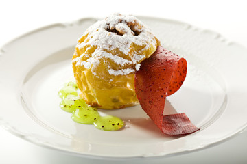 Baked Apple Stuffed with Nuts and Dried Fruits
