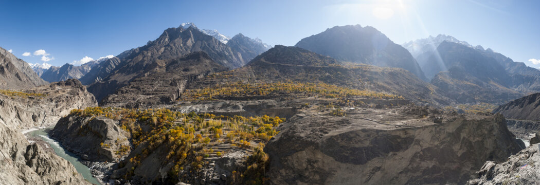 Dramatic Himalayan mountains in the Skardu valley, Gilgit-Baltistan, Pakistan