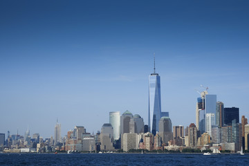 Naklejka premium New york skyline from hudson river