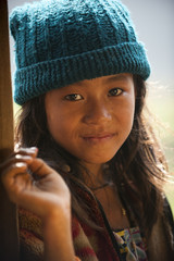 Nepali Girl Near Kalibote The