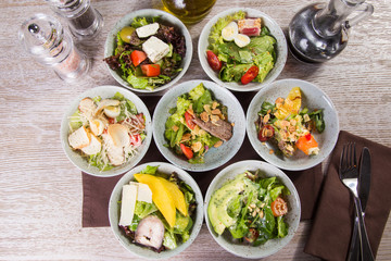 some fresh salads