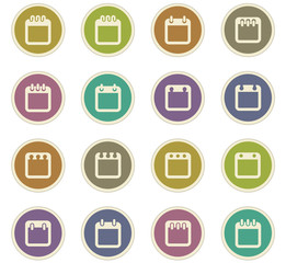Calendar icons set