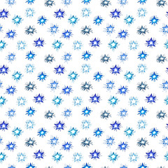 Watercolor christmas seamless pattern.  set for scrapbook and design.