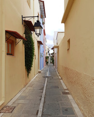 Narrow street in Greece