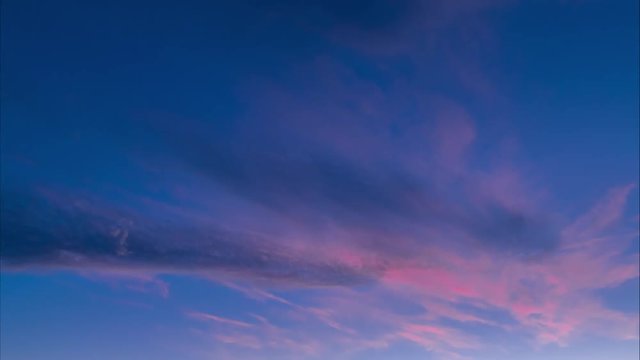 Beautiful sunset sky, time lapse, video / Colorful clouds on sky at sunset, time lapse 