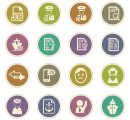 Job icons set