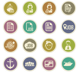 Job icons set
