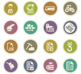 Job icons set