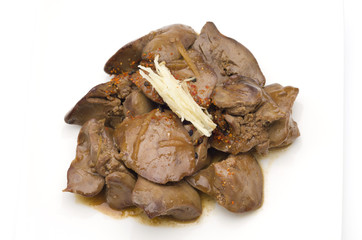 鶏レバーの甘辛煮