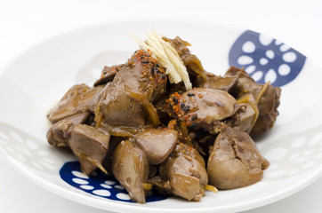 鶏レバーの甘辛煮