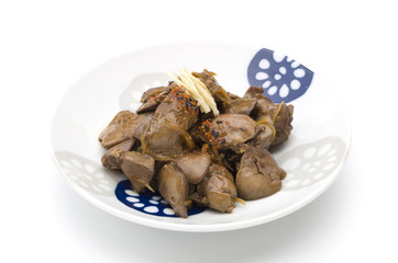 鶏レバーの甘辛煮