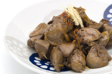 鶏レバーの甘辛煮