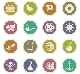 Pirates icons set